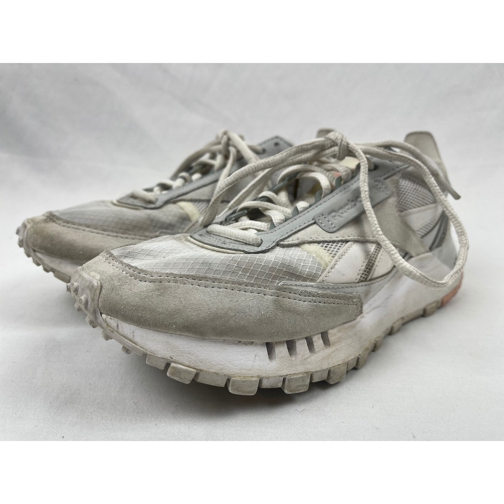 Reebok Classic Leather Legacy Women Size 8 Grey Pink Good Running Suede FY7378